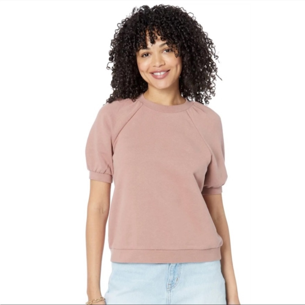 Madewell Plus Puff-Sleeve Sweatshirt Tee